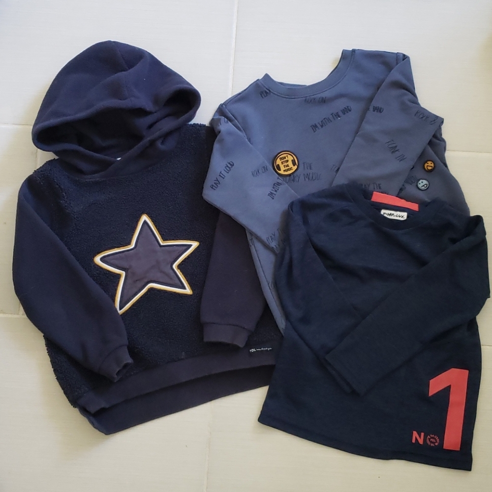 Bundle of PompDeLux boy's shirts 5T